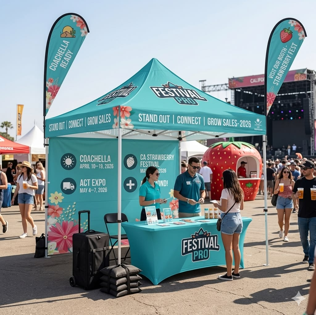 High-Quality Flag Manufacturing and Custom Tents Production Services for Events and Outdoor Branding
